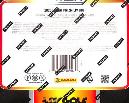 2025 Panini Prizm Liv Golf Hobby Box - Sealed Wax
