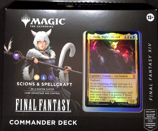 Magic the Gathering - Final Fantasy Commander Deck - FINAL FANTASY XIV Scions & Spell craft - Sealed Wax