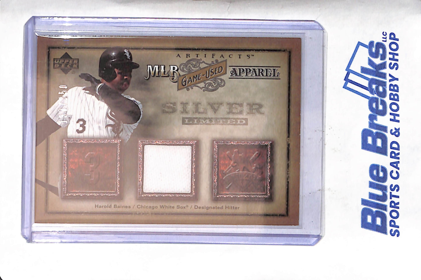 2006 Upper Deck - Artifacts - MLB Game Used Apparel - Silver Limited - Harold Baines - 137/200 - #MLB-HB - baseball - White Sox