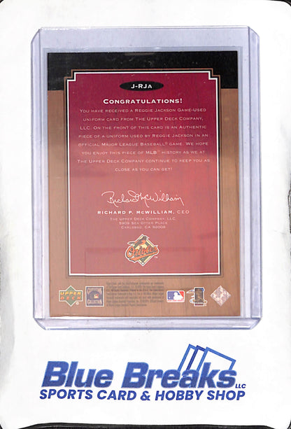 2001 Upper Deck - Legends - Game Uniforms - Reggie Jackson - #J-RJA - baseball - Orioles