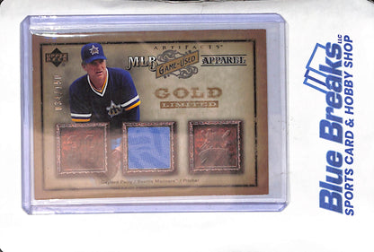 2006 Upper Deck - Artifacts - MLB Game-Used Apparel - Gold Limited - Gaylord Perry - 034/150 - #MLB-GP - baseball - Mariners