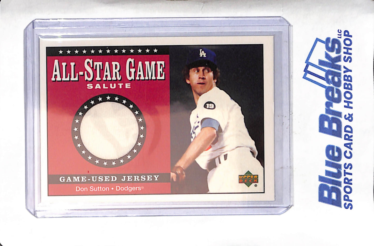 2001 Upper Deck - All-Star Game Salute - Don Sutton - game used jersey - #SJ-DS - baseball - Dodgers