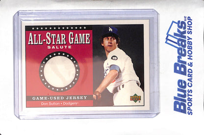 2001 Upper Deck - All-Star Game Salute - Don Sutton - game used jersey - #SJ-DS - baseball - Dodgers