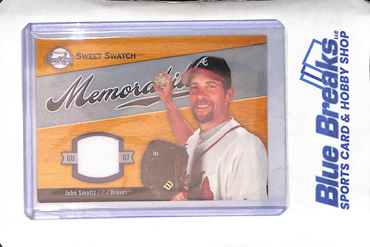 2007 Upper Deck - Sweet Spot - Sweet Swatch - John Smoltz - #SW-SM - baseball - Braves