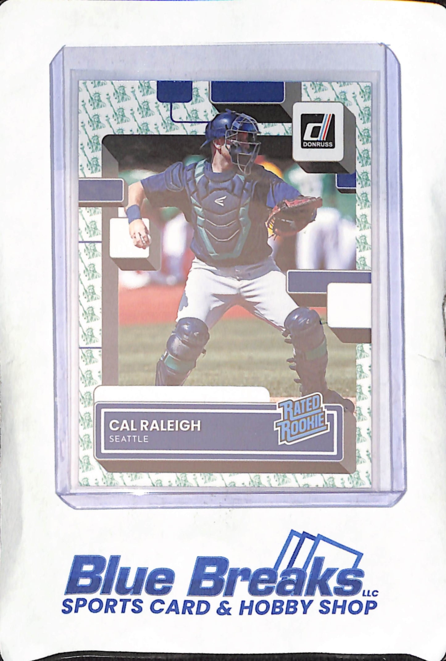 2022 Panini - Donruss - Rated Rookie - Liberty - Cal Raleigh - #39 - Mariners