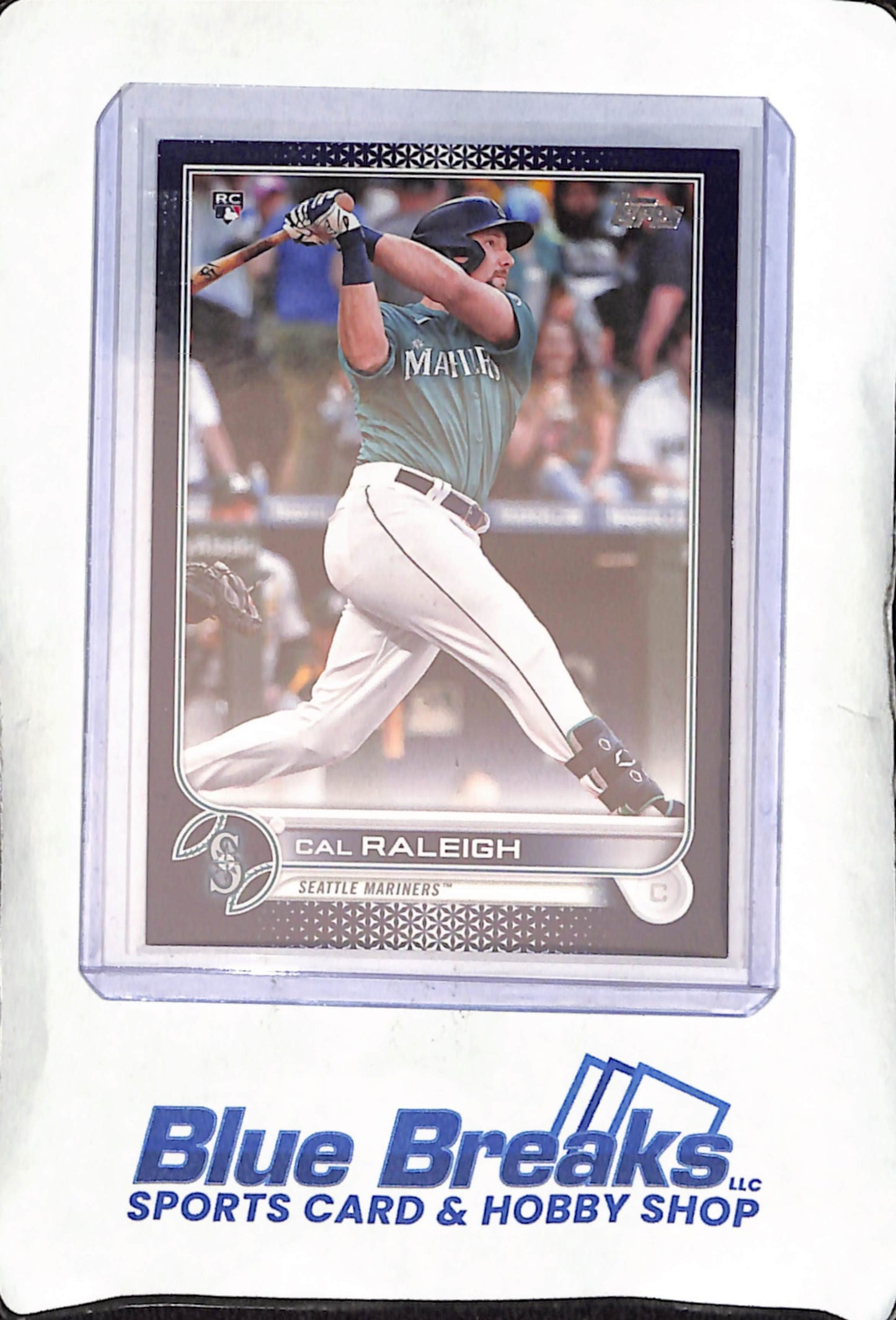 2022 Topps - Series One - Royal Blue - Cal Raleigh - RC - #277 - baseball - Mariners