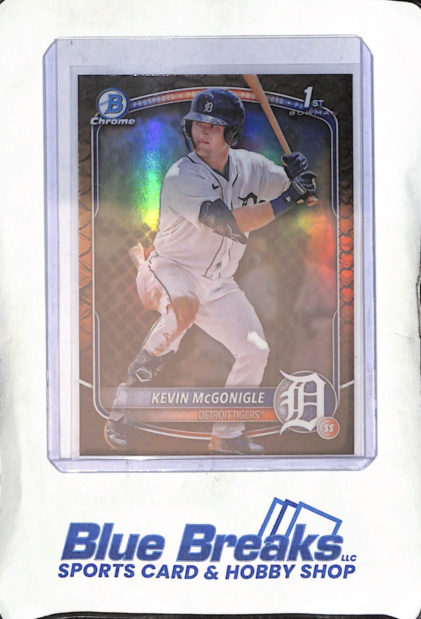 2025 Bowman Chrome - 1st Bowman - Reptilian - Kevin McGonigle - #BCP-79 - baseball - Detroit