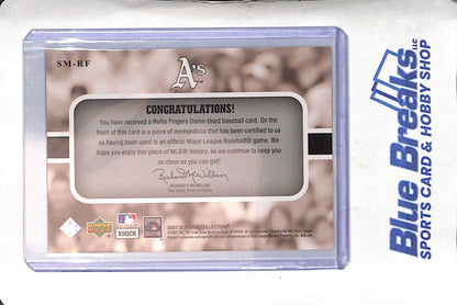 2007 Upper Deck - Ultimate Collection - Ultimate Star Materials - Rollie Fingers - #SM-RF - baseball - Athletics