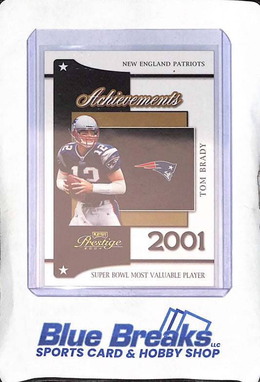 2004 Donruss - Playoff Prestige - 2001 Achievements - Tom Brady - #A-8 - football - Patriots