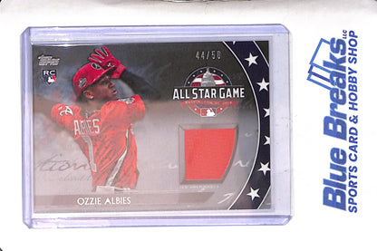 2018 Topps Update - All-Star Stitches - Ozzie Albies - relic - 44/50 - RC - #AST-OA - baseball - Braves
