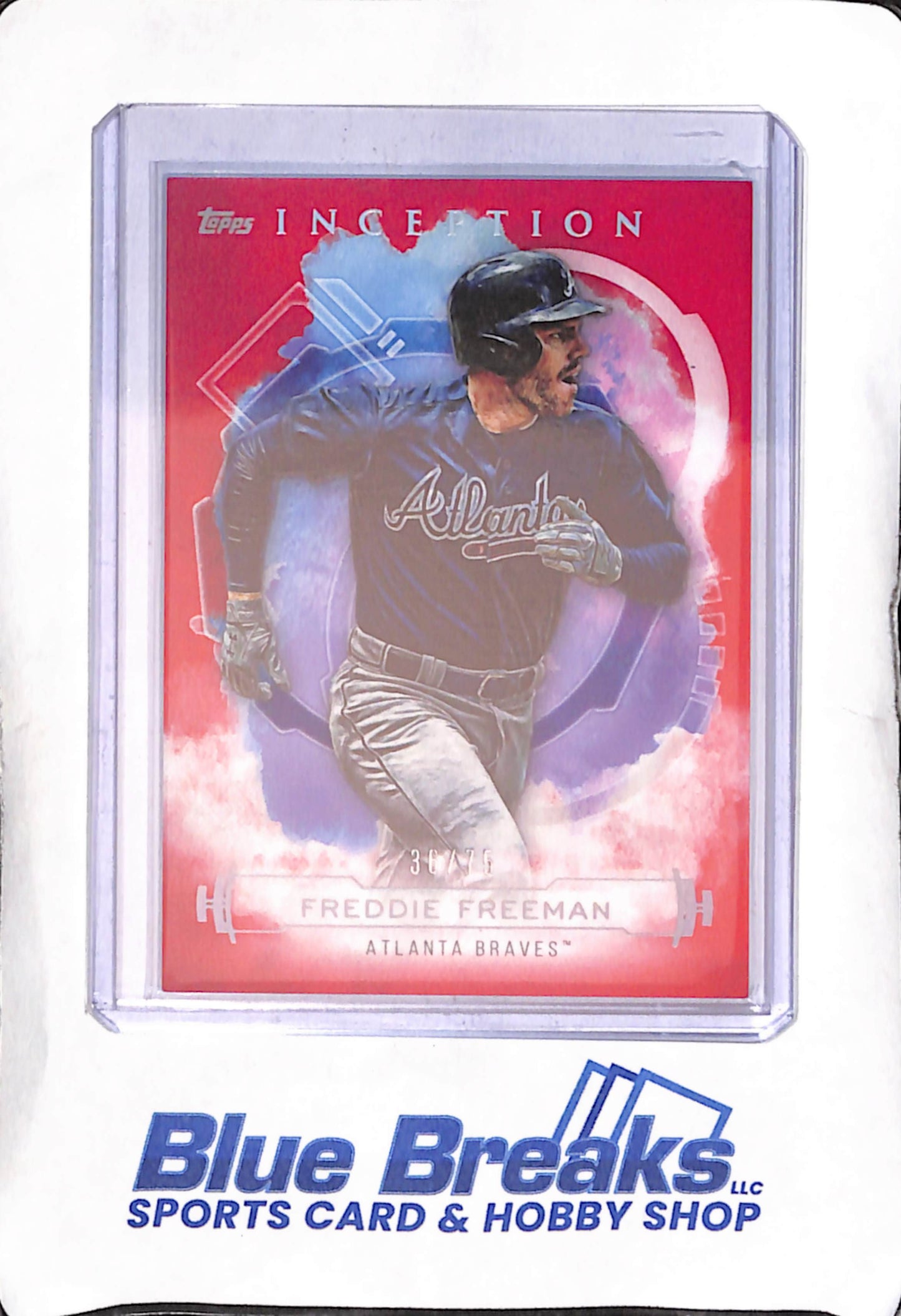 2019 Topps Inception - red - Freddie Freeman - 36/75 - #4 - baseball - Braves