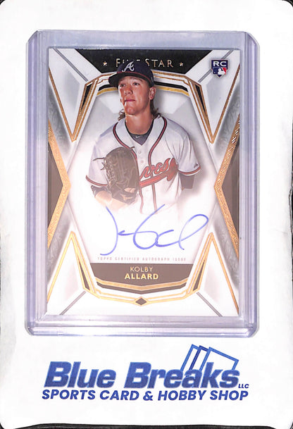 2019 Topps - Five Star - Kolby Allard - auto - RC - #FSA-KA - baseball - Braves