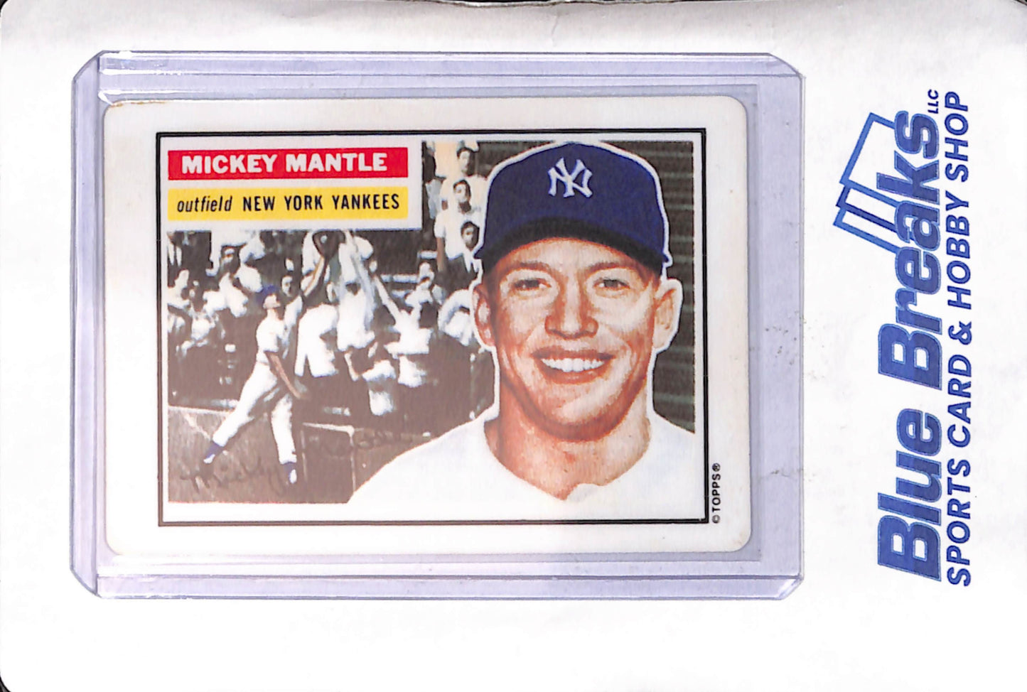 1992 R & N Sports Nostalgia - Topps - Mickey Mantle - ceramic - limited /10232 - #159 - baseball - Yankees