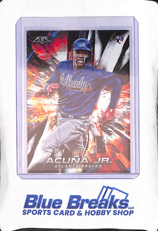 2018 Topps Fire - Ronald Acuna Jr - RC - #109 - baseball - Braves