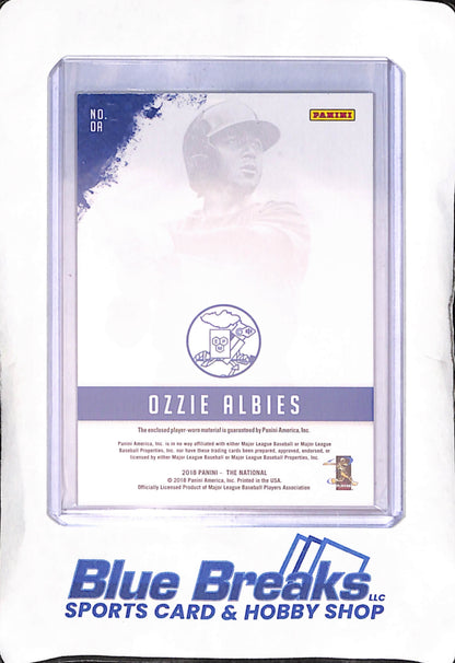 2018 Panini - The National - Ozzie Albies - relic - #OA - baseball - Braves