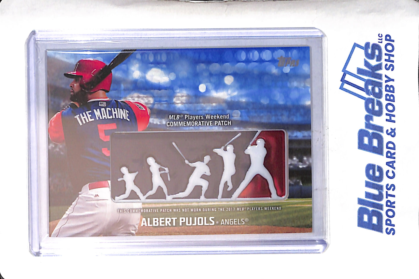 2018 Topps - Series One - Players Weekend Logo Patch - Albert Pujols - 98/99 - #PWP-AP - baseball - Angels