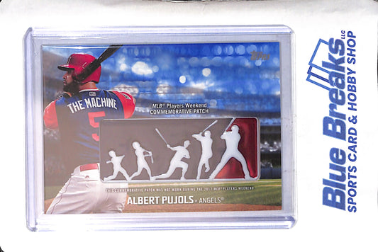 2018 Topps - Series One - Players Weekend Logo Patch - Albert Pujols - 98/99 - #PWP-AP - baseball - Angels