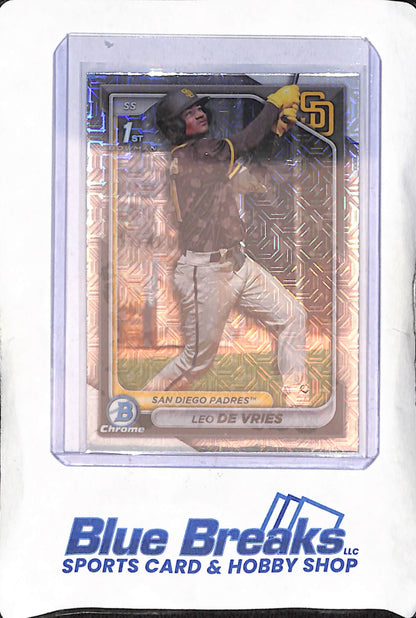 2024 Bowman Chrome - Leo De Vries - 1st Bowman Mojo - San Diego Padres - Baseball - #BCP-179