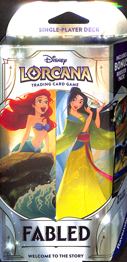Disney Lorcana - Fabled - Single-Player Deck - Amber And Sapphire - Sealed Wax