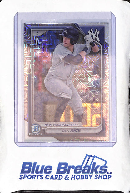 2024 Bowman Chrome - Ben Rice - 1st Bowman Mojo - New York Yankees - Baseball - #BCP-186