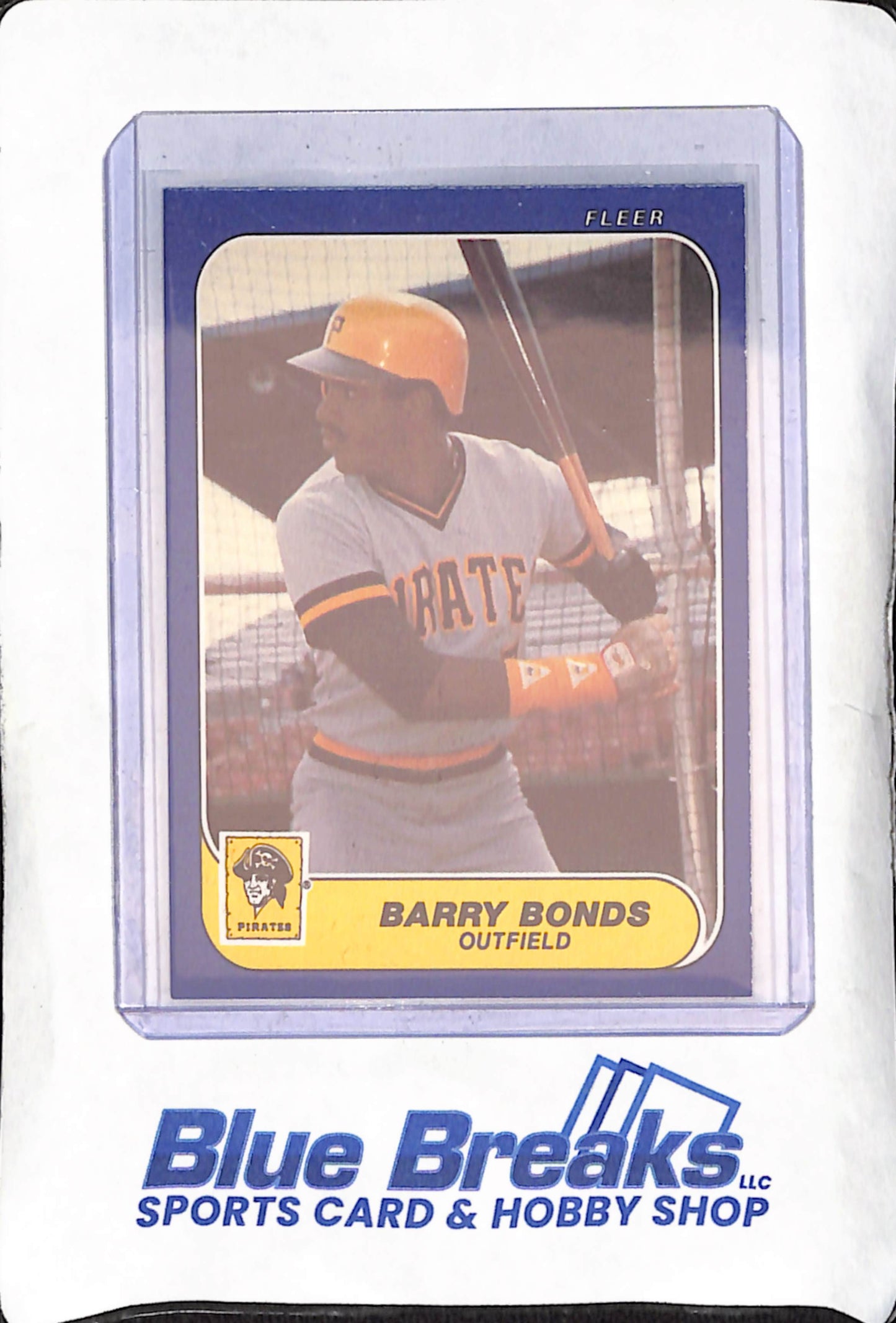1986 Fleer Update - Barry Bonds - RC - Pittsburgh Pirates - Baseball - #U-14