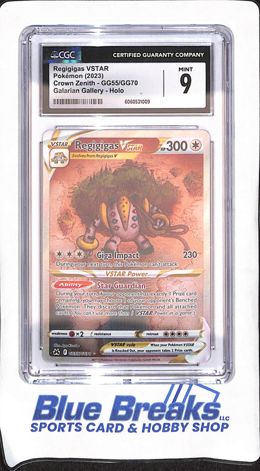 2023 Pokemon - Regigigas VSTAR - Galarian Gallery Holo - Crown Zenith - CGC 9 - #GG55/GG70