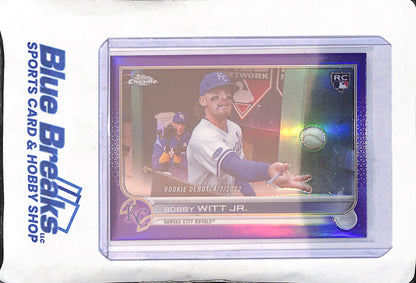 2022 Topps Chrome - Bobby Witt Jr - Rookie Debut Purple - Kansas City Royals - Baseball - #USC176