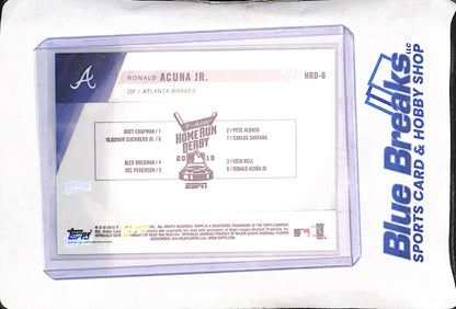 2019 Topps Now - Ronald Acuna Jr - Home Run Derby - July 8 - Atlanta Braves - Baseball - #HRD-6