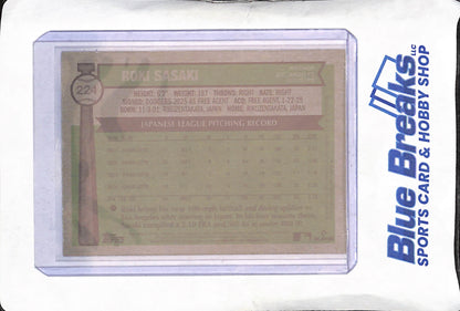 2025 Topps Heritage - Roki Sasaki - Purple RC - Los Angeles Dodgers - Baseball - #224