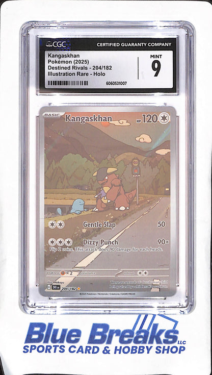 2025 Pokemon - Kangaskhan - Illustration Rare Holo - Destined Rivals - CGC 9 - #204/182
