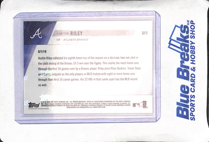 2019 Topps Now - Austin Riley - RC - June 1 - Atlanta Braves - Baseball - #311
