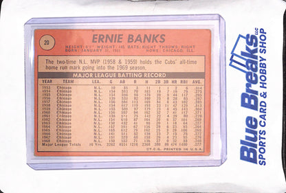 1969 Topps - Ernie Banks - Chicago Cubs - Baseball - #20