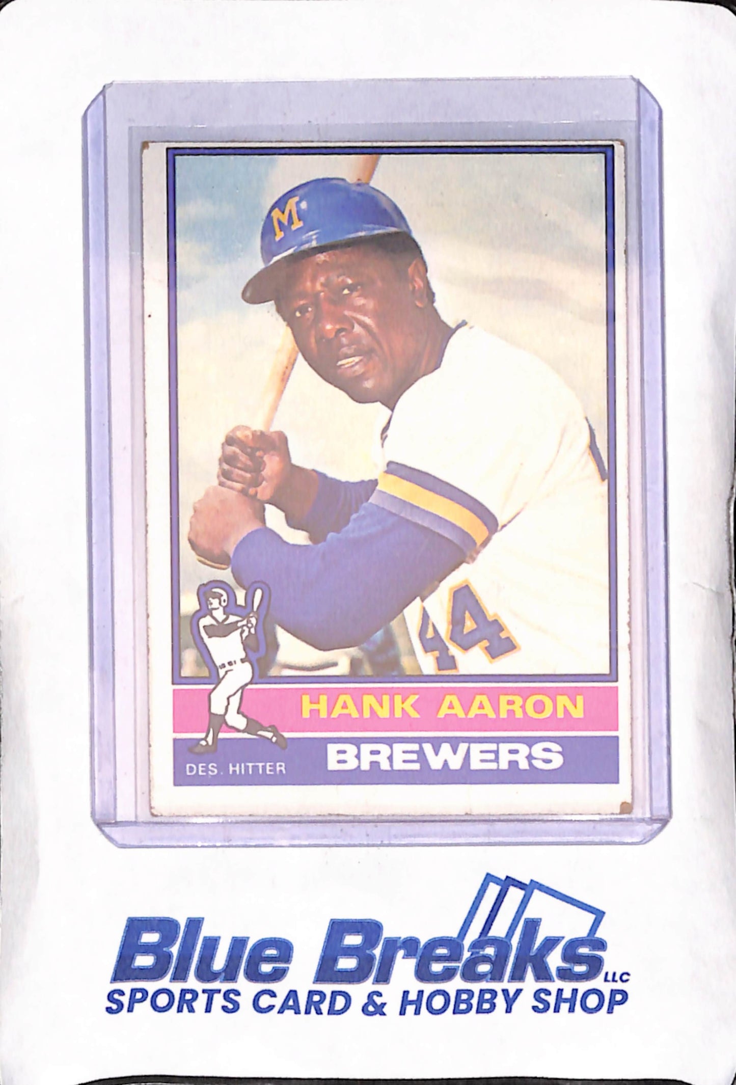 1976 Topps - Hank Aaron - Milwaukee Brewers - Baseball - #550