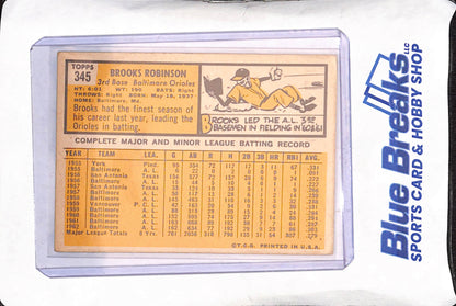 1963 Topps - Brooks Robinson - Baltimore Orioles - Baseball - #345