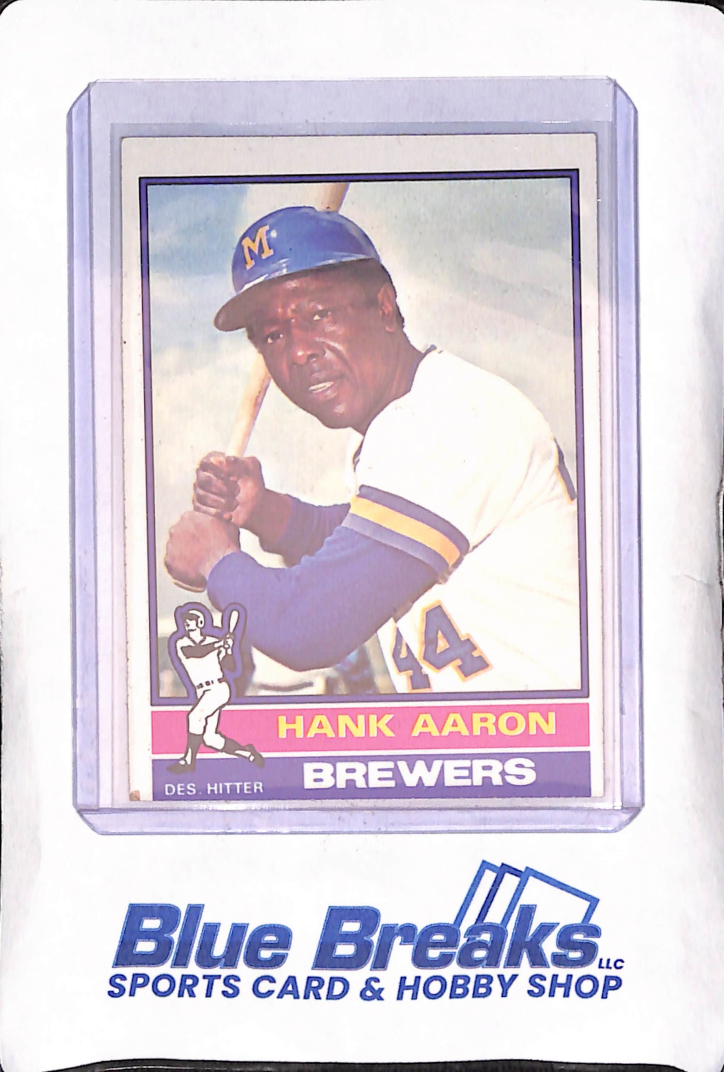 1976 Topps - Hank Aaron - Milwaukee Brewers - Baseball - #550