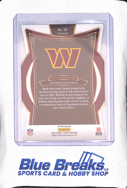 2024 Panini Select - Jayden Daniels - RC Concourse Die-Cut - Washington Commanders - Football - #26