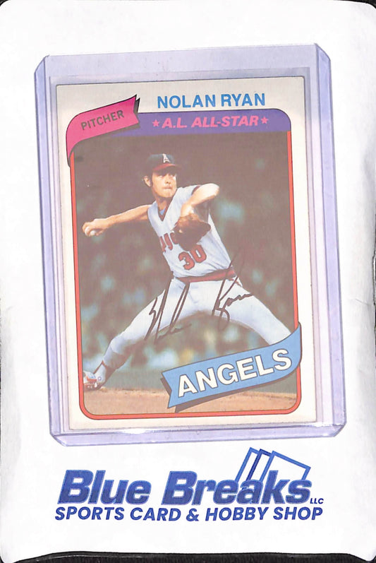 1980 Topps - Nolan Ryan - Los Angeles Angels - Baseball - #580