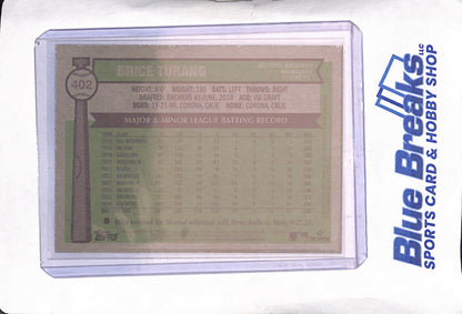 2025 Topps Heritage - Brice Turang - Alternate Cartoon Parallel - Milwaukee Brewers - Baseball - #402
