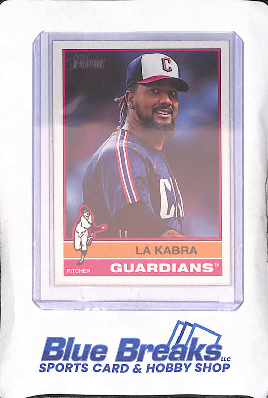 2025 Topps Heritage - Emmanuel Clase - Nickname Variation - Cleveland Guardians - Baseball - #120