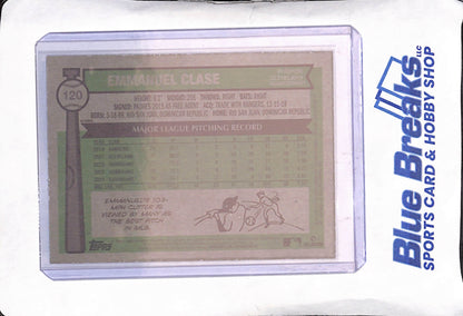 2025 Topps Heritage - Emmanuel Clase - Nickname Variation - Cleveland Guardians - Baseball - #120
