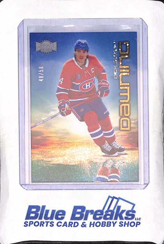 2024-25 Upper Deck Sky Box Metal Universe - Nick Suzuki - Gold Dawning - 48/50 - Montreal Canadiens - Hockey - #17 of 25 DW