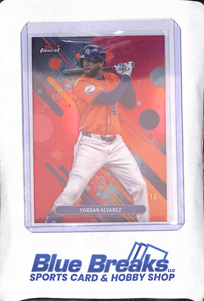 2025 Topps Finest - Yordan Alvarez - Red - 1/10 - Houston Astros - Baseball - #59