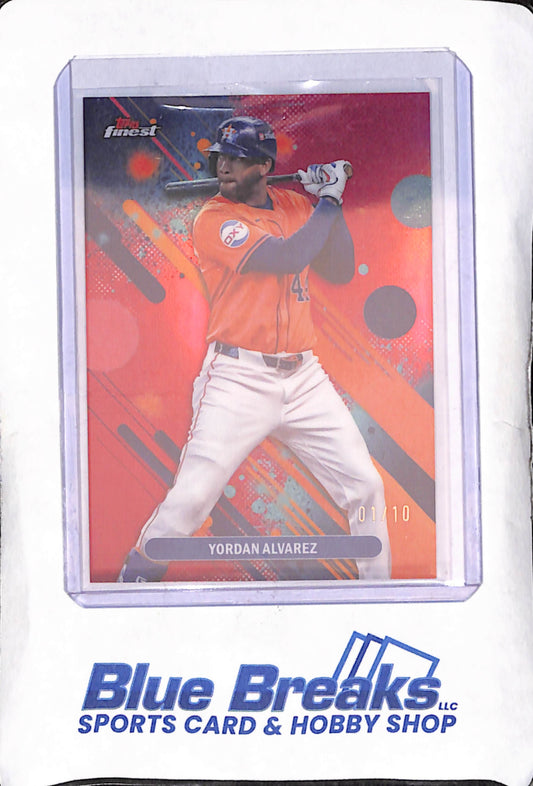 2025 Topps Finest - Yordan Alvarez - Red - 1/10 - Houston Astros - Baseball - #59