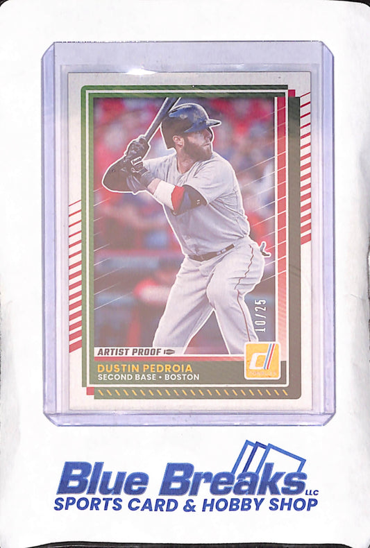 2025 Donruss - Dustin Pedroia - Artist Proof - 10/25 - Boston Red Sox - Baseball - #28