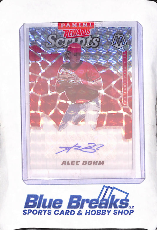 2021 Panini Mosaic - Alec Bohm - Prizm Scripts Autograph - Philadelphia Phillies - Baseball - #SCR-AB
