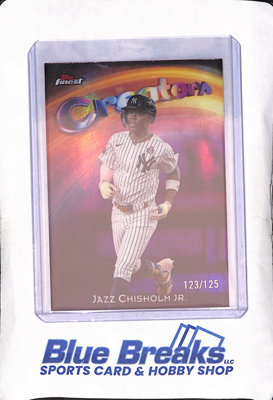 2025 Topps Finest - Jazz Chisolm Jr - Creators - 123/125 - New York Yankees - Baseball