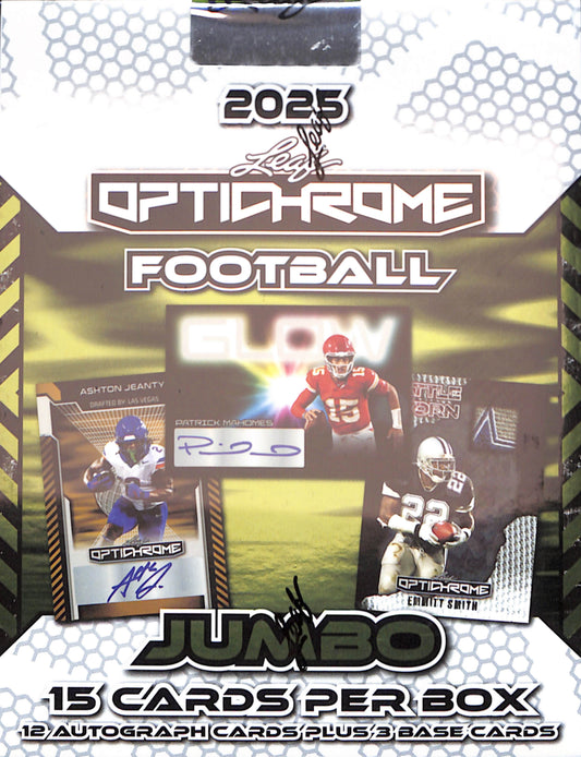 2025 Leaf Optichrome Football Jumbo Box - Sealed Wax