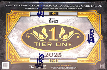 2025 Topps Tier One Hobby Box - Baseball - Sealed Wax
