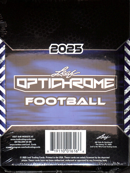 2025 Leaf Optichrome Football Hobby Box - Sealed Wax