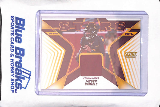 2025 Panini Score - Jayden Daniels - Stars of the NFL Relic - Washington Commanders - Football - #SNJ-JDS